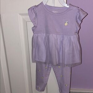 Carter's Lavender Baby Set with lemon Accent